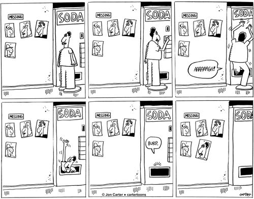 A man becomes the latest victim a killer vending machine.