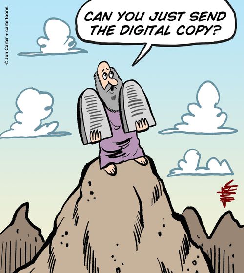 'Can you just send the digital copy?'