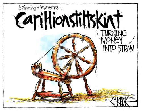 Spinning a few yarns...Carillion-stiltskint turning money into straw.