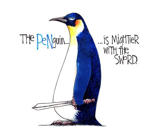 The PENguin... is mightier with the sword