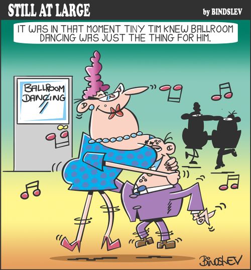 It was in that moment Tiny Tim knew ballroom dancing was just the thing for him.
