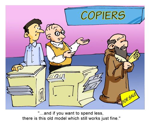 "…and if you want to spend less, there is this old model which still works just fine"