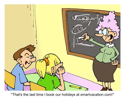 "That's the last time I book our holidays at smartvacation.com!"
