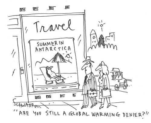 "Are you still a global warming denier?"
