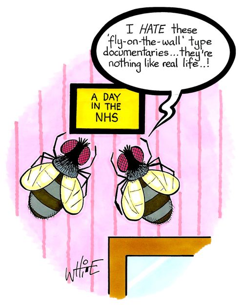 "I hate these 'fly-on-the-wall' type documentaries...they're nothing like real life...!"