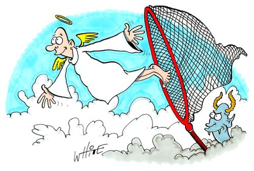 Catching an angel...