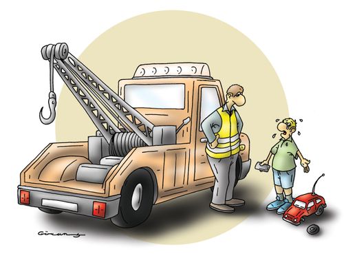 Towing a toy