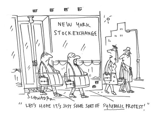 "Let's hope it's just some sort of symbolic protest!"