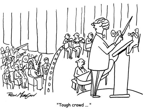 "Tough crowd ... "