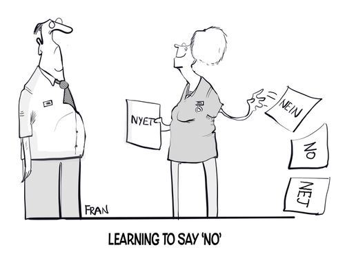 Learning to say 'no'