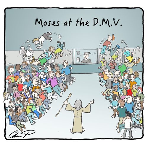 Moses at the D.M.V.