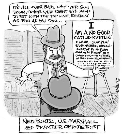 Ned Buntz, U.S. Marshall and Frontier Optometrist