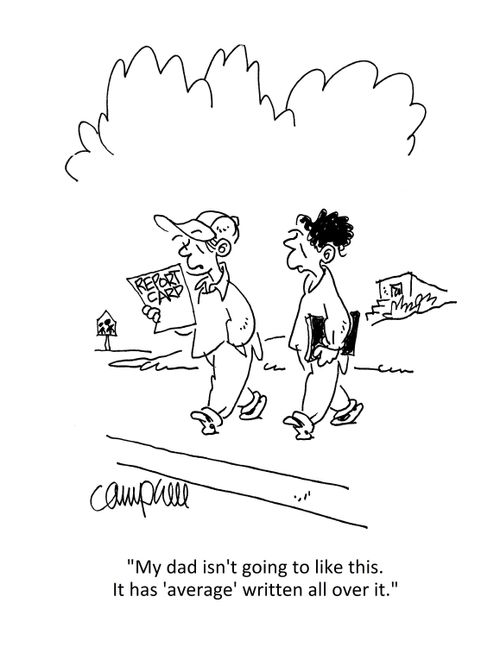 "My dad isn't going to like this. It has 'average' written all over it."