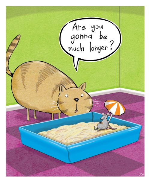 "Are you gonna be much longer?"