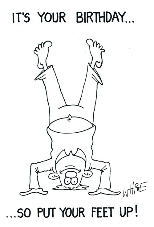 It's your birthday...so put your feet up!
