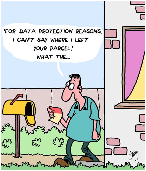 "'For data protection reasons, I can't say where I left your parcel.' What the..."