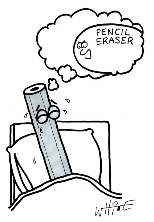 "Pencil eraser."
