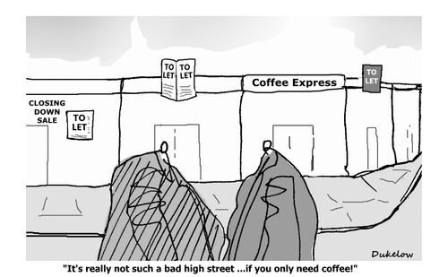 "It's really not such a bad high street. . . . if you only need coffee!"