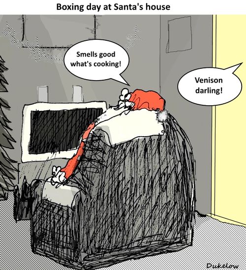 Boxing day at Santa's house