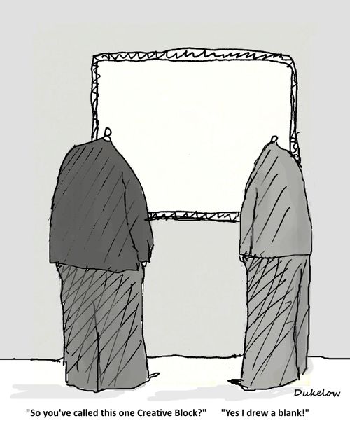 "So you've called this one Creative Block?"