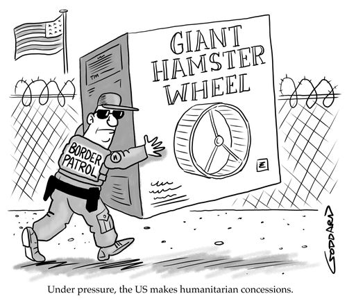 Under pressure, the US makes humanitarian concessions.