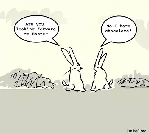 "Are you looking forward to Easter."