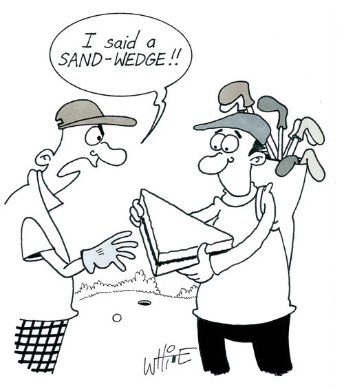"I said a sand-wedge!!"
