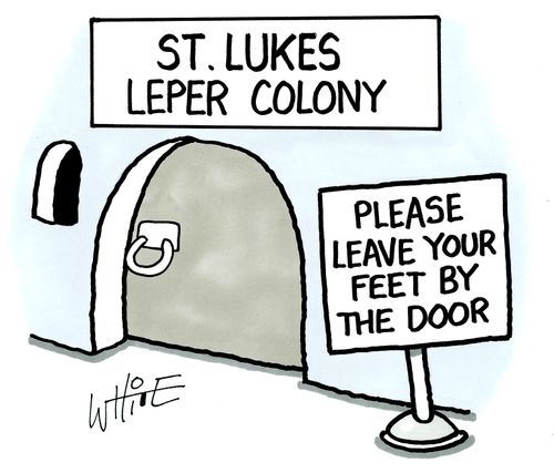 Please leave your feet by the door.