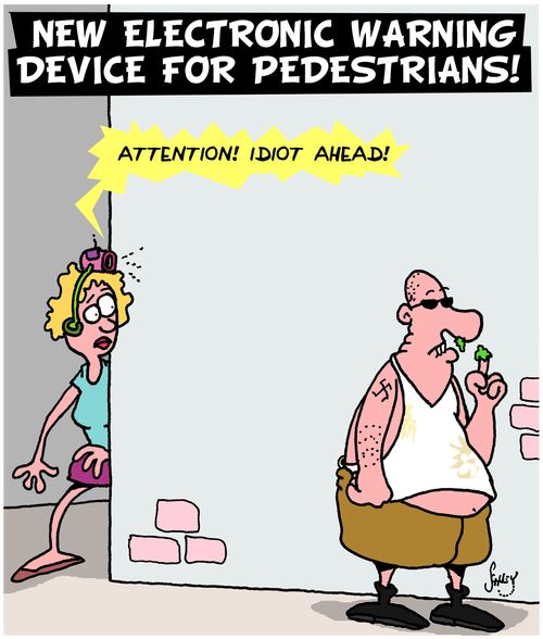 New Electronic Warning Device for Pedestrians!