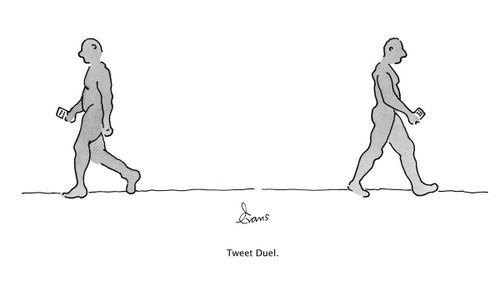 Tweet duel.
