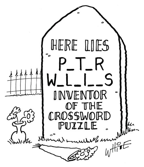 Here Lies P_T_R W_I_L__S: Inventor of the Crossword Puzzle