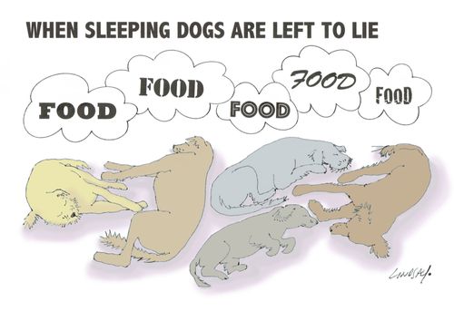 When sleeping dogs are left to lie.