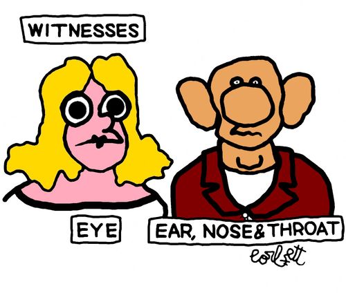 Witnesses: Eye, Ear, Nose & Throats.