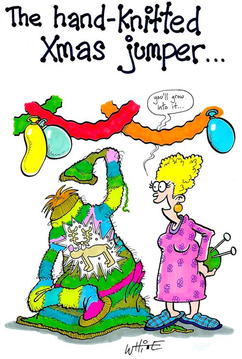 The hand-knitted Xmas jumper...