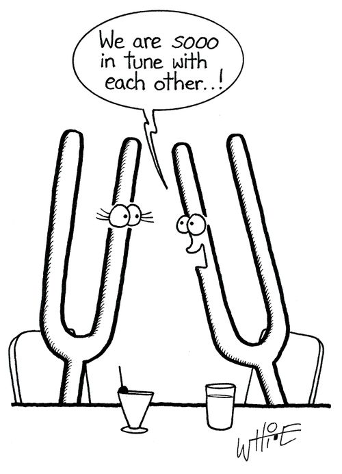 "We are sooo in tune with each other...!"