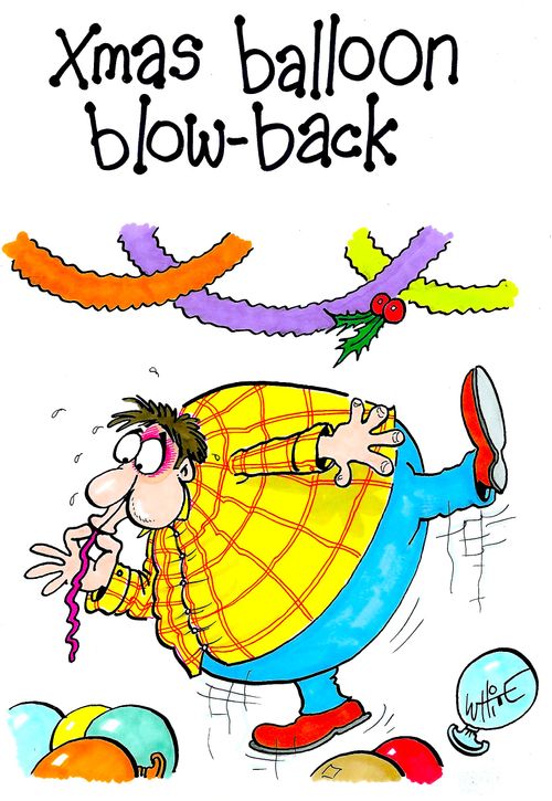 Xmas balloon blow-back...
