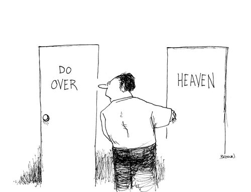 Man considering Reincarnation or Heaven