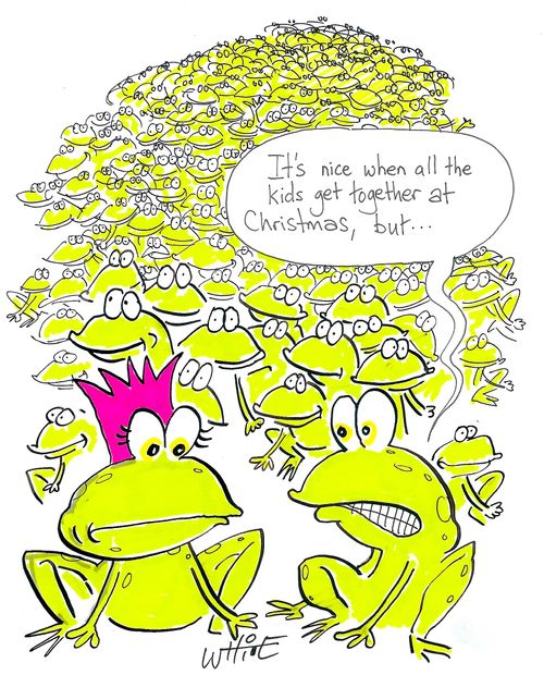 "It's nice when all the kids get together at Christmas, but..."