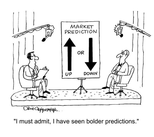"I must admit, I have seen bolder predictions."