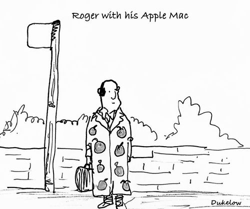 Roger with his Apple Mac