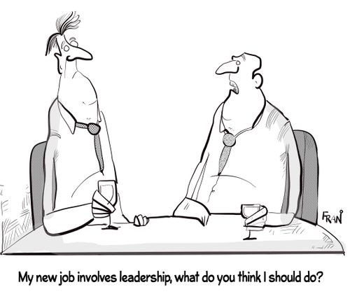 "My new job involves leadership, what do you think I should do?"