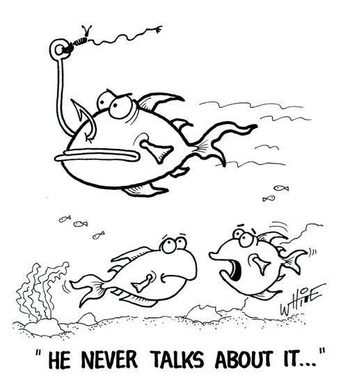 "He never talks about it..."