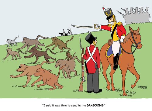 "I said it was time to send in the DRAGOONS!"
