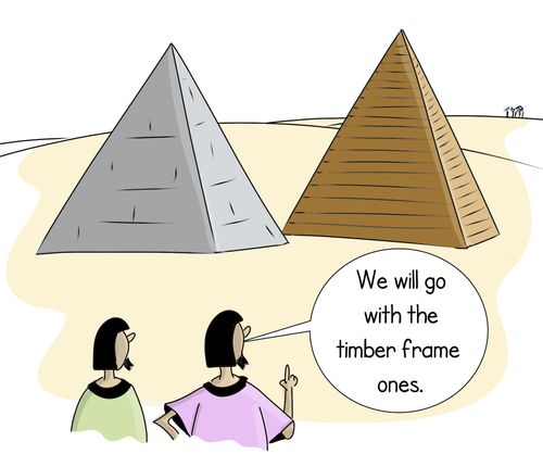 "We will go with the timber frame ones."