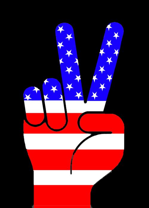 Patriotic Peace Sign