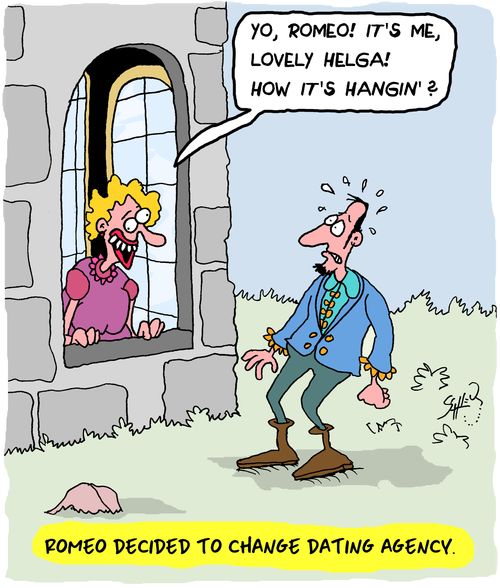 Romeo decided to change dating agency.