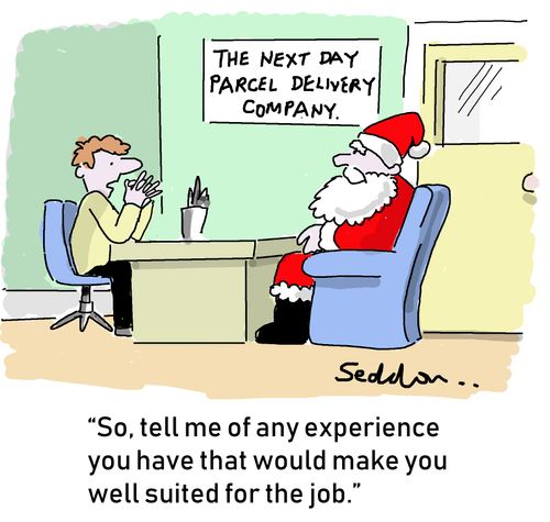 "So, tell me of any experience you have that would make you well suited for the job.'