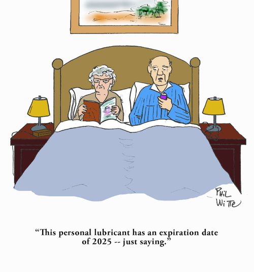 "This personal lubricant has an expiration date of 2025 - just saying."