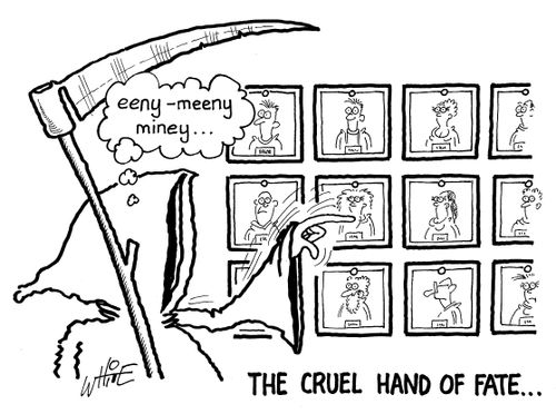 The cruel hand of fate...