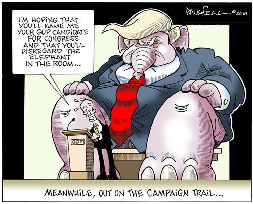 Meanwhile, out on the campaign trail...